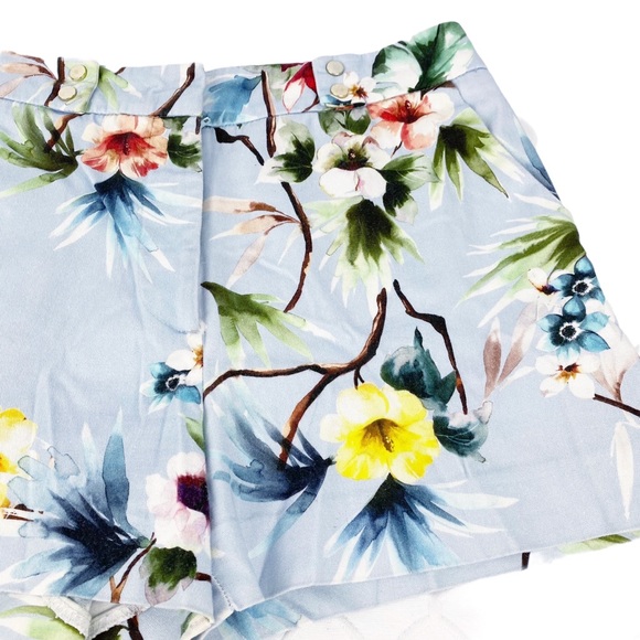 Zara Basic Collection Glen Floral Hawaiian Tropical Dressy Shorts Medium - Picture 4 of 9